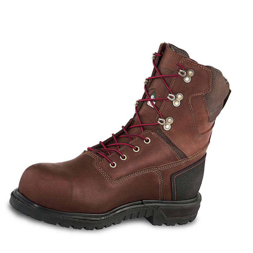 Red Wing Brnr XP 8-inch Waterproof CSA Men's Safety Boots Burgundy | ZA 34TCE